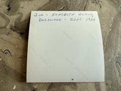 GONNA BE A HOT ONE 1964 HUNKY TEEN REHOBOTH BEACH DELAWARE COLOR PHOTO