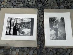 2 LARGE VINTAGE JIM MARSHALL PHOTOGRAPHS JOAN BAEZ DAVID HARRIS HAIGHT ASHBURY