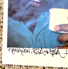 RICKY POWELL HAND-SIGNED Wu-Tang Clan Photo – RZA GZA Raekwon – RIP Rickster