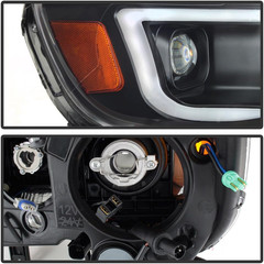 – for 2015-2022 Chevy Colorado Black LED Tube DRL Dual Projector Headlights Head