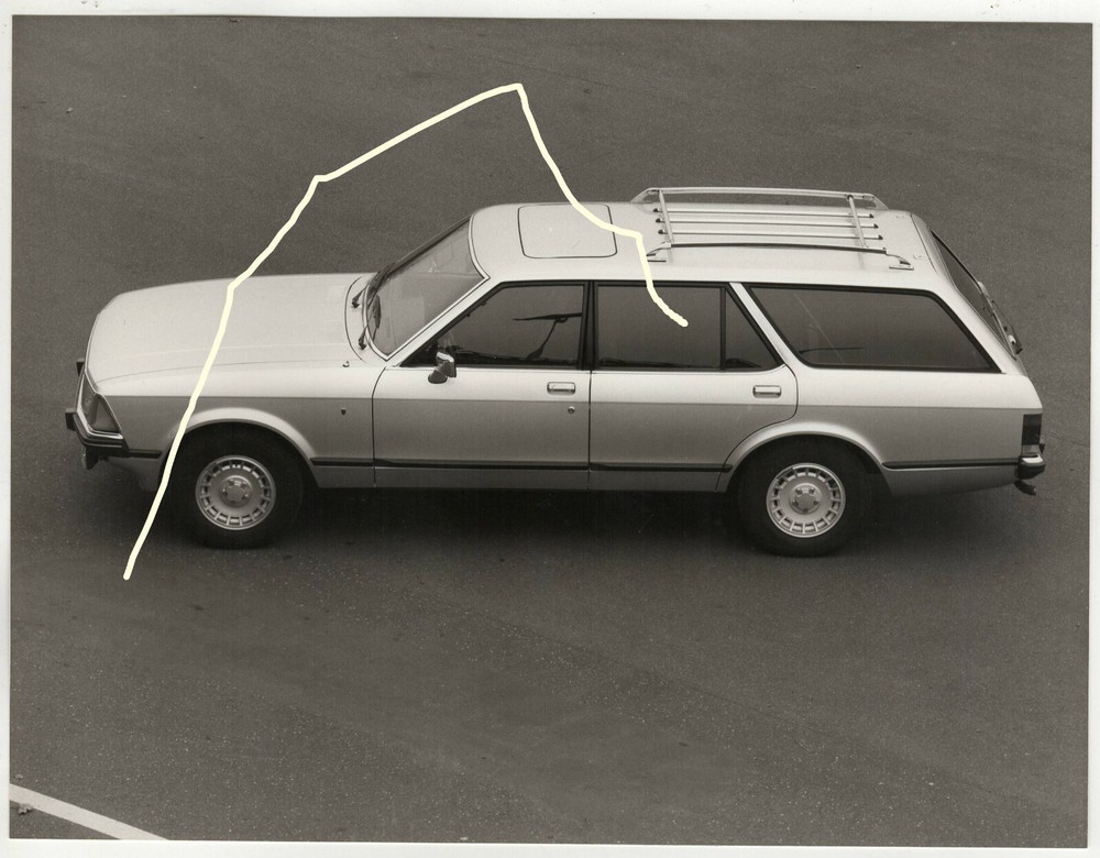 21x16cm factory photo 1977 Ford Granada Ghia Turnier station wagon press photo H