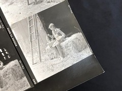 NEWLY FOUND Hendrickson PHOTO Contact Sheet Proof/Negs GIRL HOLDS KITTEN & DUCKS