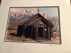 Chapel Of Transfiguration Grand Teton National Park Wyoming Matted Signed