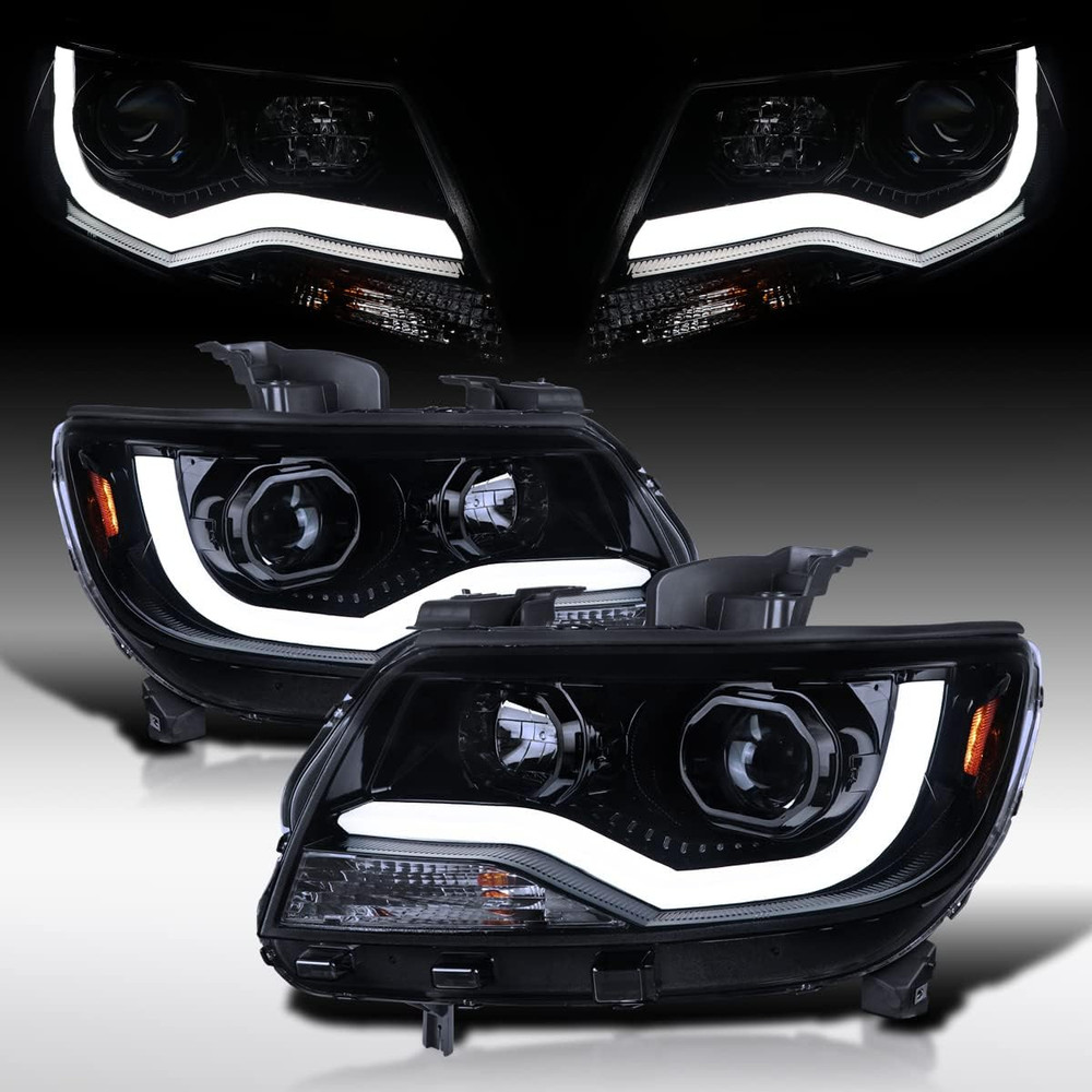 Compatible with 2015-2022 Chevy Colorado, Left + Right Pair Headlamps Assembly,