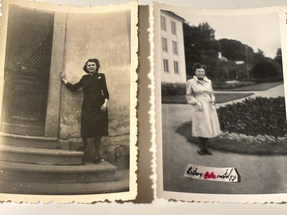 ❤️Lot 2 Photos Beautiful Women Ladies Pose Nature Dress Fashion 30s-50s SW ~6×9