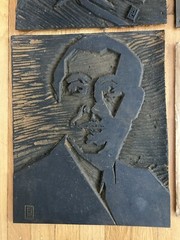 3 Lejaren Hiller ￼Sr 1937 Linoleum Cut Carved Art Block Print Press Photograph ￼