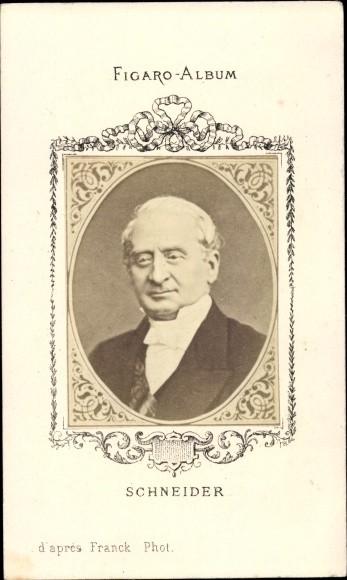 CdV Schneider, Portrait, Figaro Album – 10489219