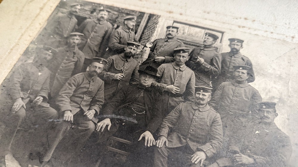 Photo Soldier Military Emil Fahraus Kehl approx. 1910 Group Photo Army Kaiser Wilhelm