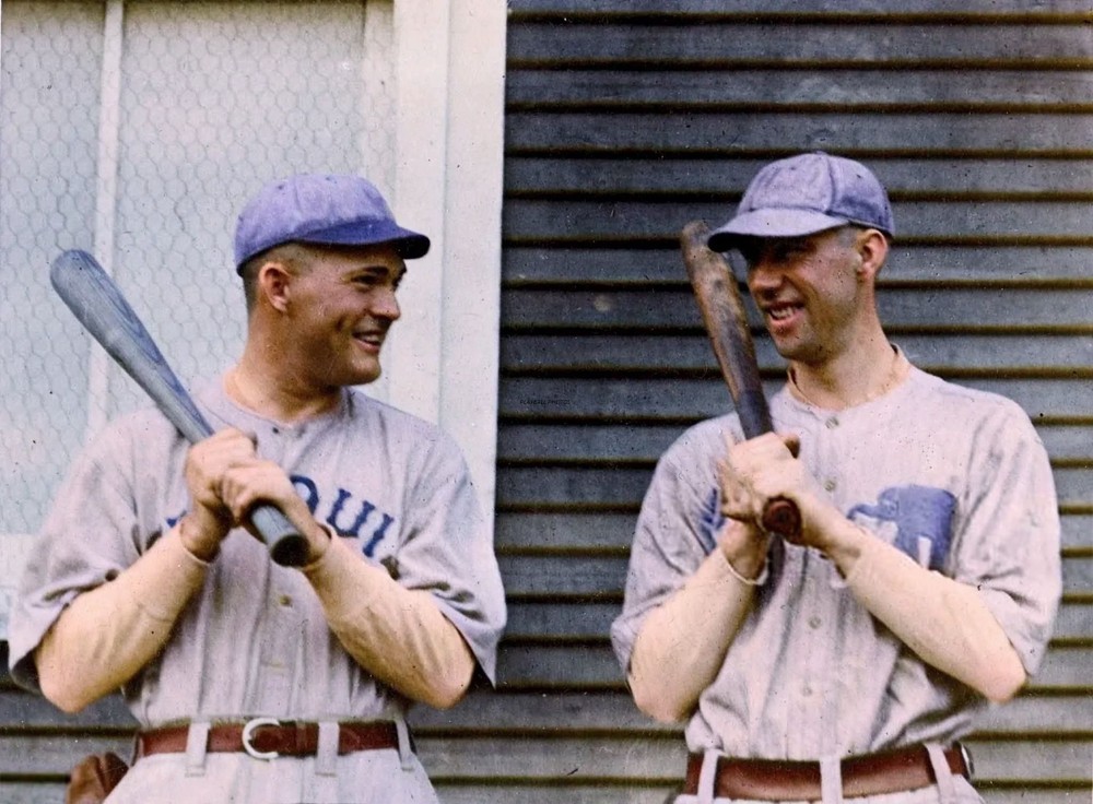 Rogers Hornsby Joe Dugan-1921 8×10 Colorized Print-FREE SHIPPING