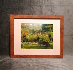 Monet Garden Giverny France Signed Photography Framed Matte 12 X 15 Claude Monet