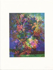 Scott HYDE: Flower Still II, 1971 / Offset Lithograph / VINTAGE / SIGNED