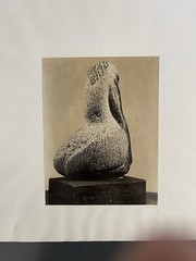 Japanese American Photographer Soichi Sunami Silver Gelatin Photo Of Sculpture