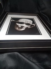 Original Art Black And White Photo (8×10) Matted And Framed 17.25×14.5 NOLA Mask