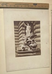 Vienna 1897 Hofburg – Michaelerplatz – Brunnen «Die Macht zur See» Albumen