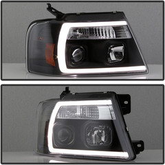 – for 2004-2008 Ford F150 Pickup Truck Black Housing LED Light Tube Projector He