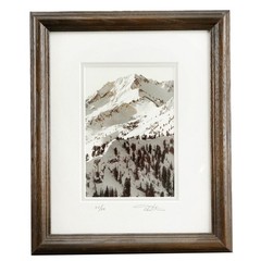 David Whitten Signed 35/50 Framed Matted Photo Cardiff Pass Superior Peak Utah