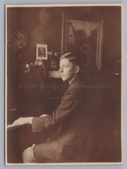 Boy Playing Piano Piano 1929 – Apartment – Vintage Photo 1920s