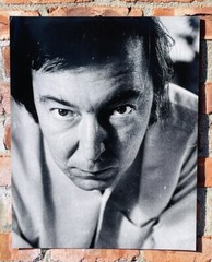 Italian Photographer Gianfranco Gorgoni B&W Photograph Of Artist Jasper Johns
