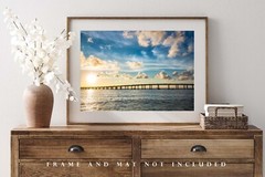 Coastal Photography Print – Picture of Destin Bridge at Sunset in Florida
