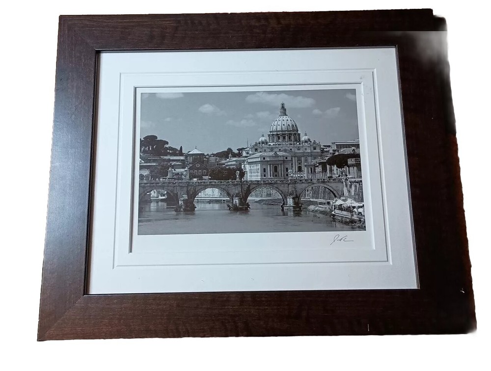 Jesse Kalisher Framed Photo Sign Series #5142, View Of The Vatican, Rome Picture