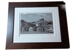Jesse Kalisher Framed Photo Sign Series #5142, View Of The Vatican, Rome Picture