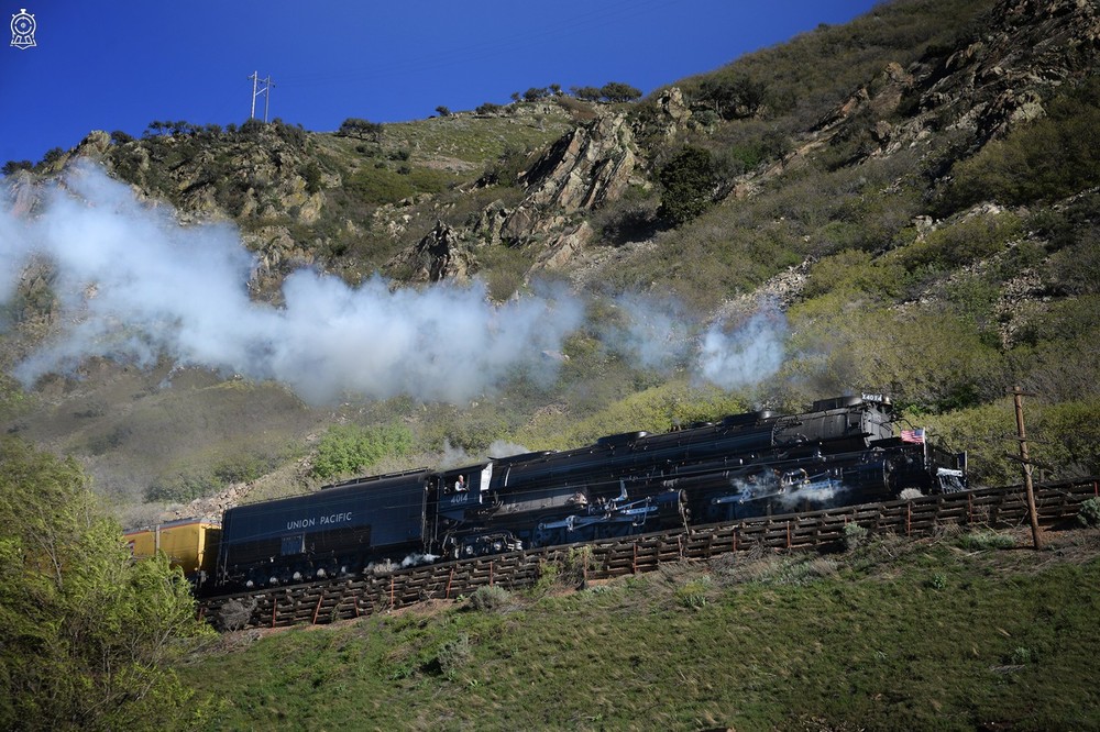 Union Pacific Mallet 4-8-8-4 Bigboy X4014 Weber Canyon Passing | Print 4×6