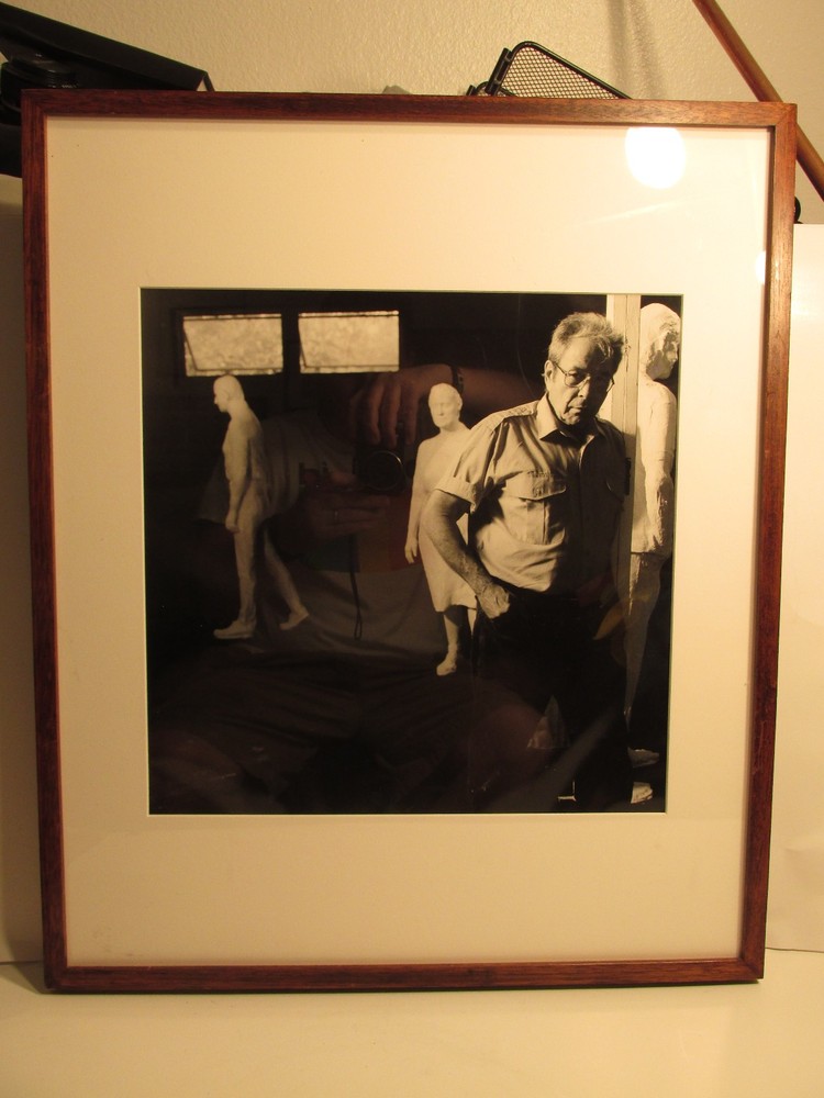 RARE FRAMED 16X20 VINTAGE 1992 PHOTOGRAPH PHOTO GEORGE SEGAL BY SEBASTIANO PIRAS