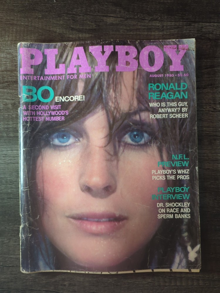 Vintage Playboy Magazine August 1980 Bo Derek Ron Reagan DM5