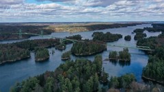 Fall At The Canadian Span – Thousand Islands Bridge -Canvas Print – 1000 Islands