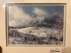 Vtg Natural Imagery «The Flatirons-Dance of Winter» Photo William Ervin Signed