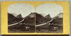 UK Valley Of The Rocks, Devon Photo c1870 Stereo Vintage Album