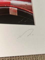 VTG ‘05 Signed JUREK NEMS 7.5”Photograph RED BUS WESTMINSTER COVENT GARDEN 10”Sq
