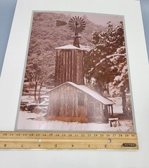 Vtg Takao Wakida Photograph MCM Farmhouse Farm Carmel Ca Original Picture Matted