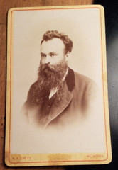 Man with Beard Portrait circa 1870s / CDV N. A. Dietz Munich
