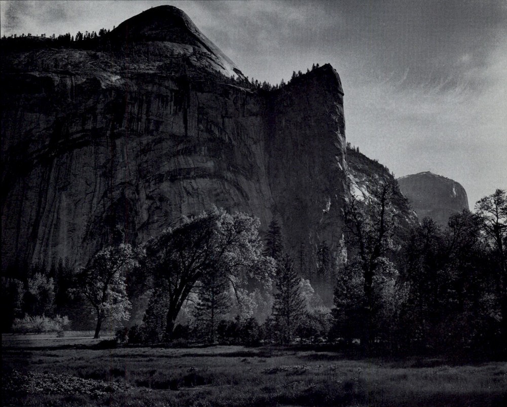 1959 Ansel Adams Royal Arches North Dome Yosemite Valley National Park Art Photo
