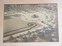 Vtg 1930s Bryant Park NYC Photograph Signed by John Gass 1935 13″ X 9.5″