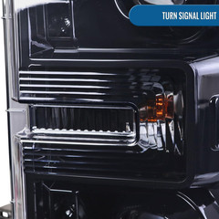 – Fits 2017-2019 Ford F250 F350 F450 F550 Super Duty Halogen Projector Headlight