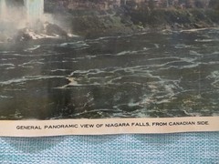 VINTAGE PANORAMIC VIEW OF NIAGARA FALLS FROM CANADIAN SIDE DAVID ELLIS POSTER