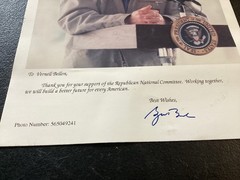 George W Bush 43rd President of the United States Auto Pen Singed Picture