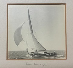 Original NORMAN FORTIER Sailboat YACHT RACING Sailors & Sailing SIGNED Photo