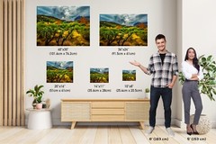 Stormy Glow: Arizona American Southwest Landscape Nature Wall Art Canvas Print