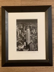 Jesse Kalisher Signed Black & White Empire State Building NYC Photograph