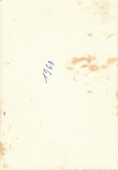 Old black photo man with staff 1963 approx. 8.9×12.6cm D2740b