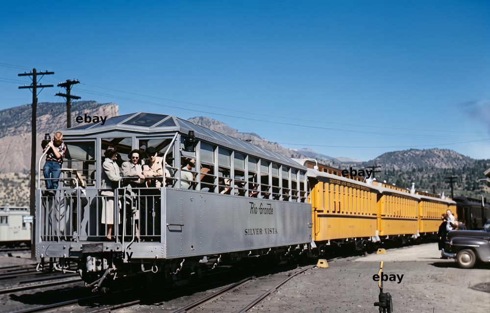 Photo Art Print of the DRGW’s Glass-Topped Observation Car Silver Vista in 1947