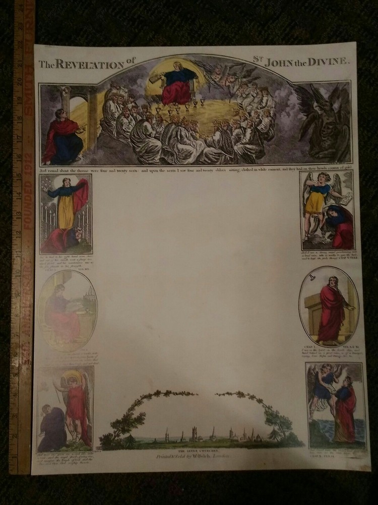 The Revelation of St. John the Divine print on heavy linen like paper