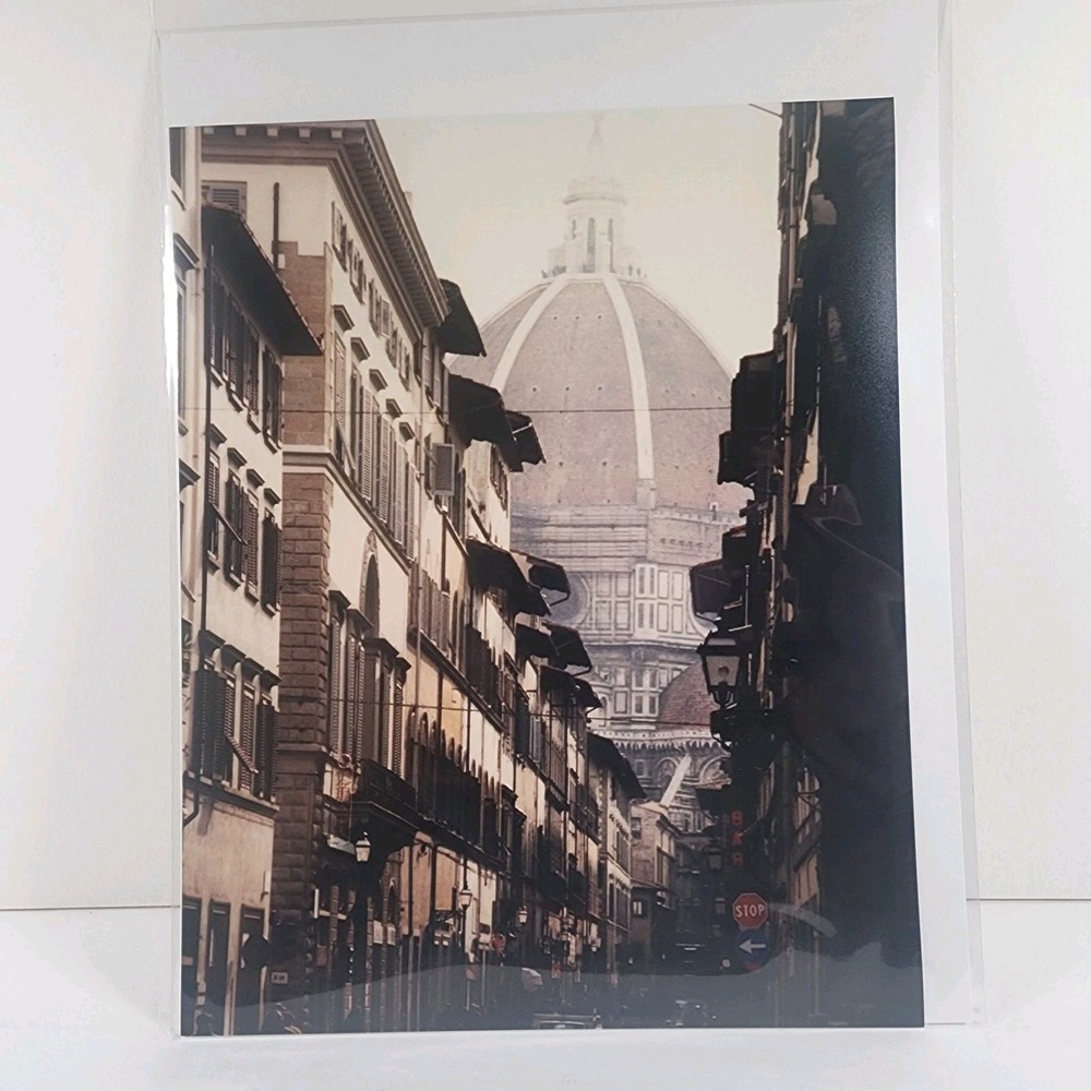 Vintage (Reprint) 8X10 Photograph Florence, Italy 1973 Architecture Color