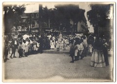 13 Photographs View Panama City, Funeral Parade with Firefighters, Unab
