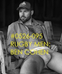 MALE PORTRAIT #0526-095 -athletes -rugby men -ben cohen -free shipping usa