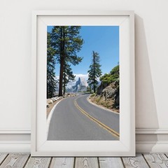 Half Dome Yosemite Glacier Point Print Horseshoe Curve, Yosemite National Park