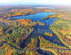 Pickerel Lake, CR-J Oneida Co. Saint Germain, Wisc. Aerial Photo. Frame Optional